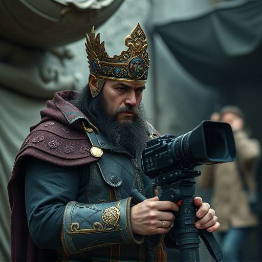 Ator em um set de filmagem