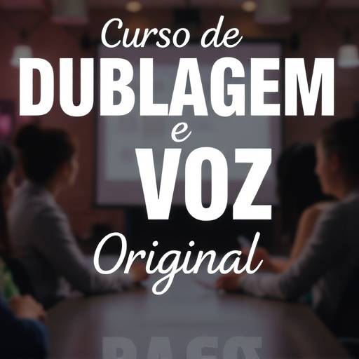 Curso de Dublagem e Voz Original